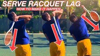 What is a Racquet Lag on the Tennis Serve?