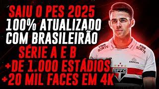 PATCH PES 2021 ATUALIZADO COM BRASILEIRÃO SÉRIE A&B, ESTÁDIOS E FACES REAIS E TRANSFERÊNCIAS!!