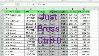 Most Important Excel Interview Questions for beginners | Shortcut for Row and Column Hide and Unhide