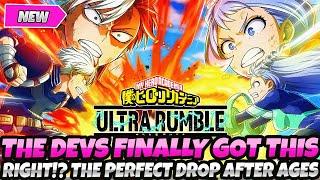 THE DEVS FINALLY GOT THIS RIGHT AFTER SO LONG! The Perfect Drop In Forever! (My Hero Ultra Rumble