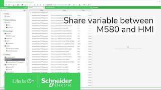 Share Variable between M580 and HMI | Schneider Electric