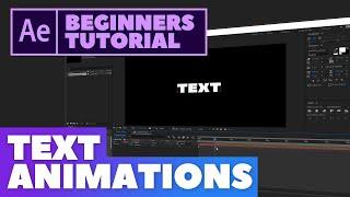 [TUTORIAL] 3 Easy & Simple Text Animations - Beginners After Effects