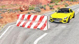 Cars vs Road Barriers - BeamNG.Drive - Showmik Beamng