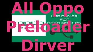 All oppo preloader driver manual install