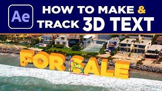 How To Make and Track 3D Text with After Effects  Super Fast!
