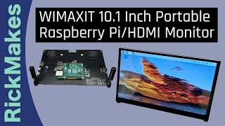 WIMAXIT 10.1 Inch Portable Raspberry Pi/HDMI Monitor