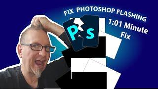 How to fix Adobe Photoshop 2023 Creative Cloud Flashing Black Screen Issue | 1-Minute Tutorial