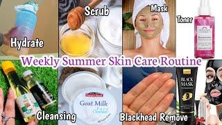 Summer Weekly SkinCare Routine For a Healthy Glow My Top Tips And Tricks ️🫶