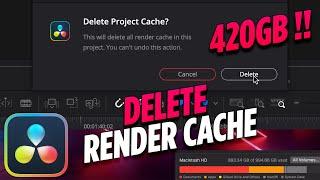 How to delete render cache in Davinci Resolve 18 - Free up drive space
