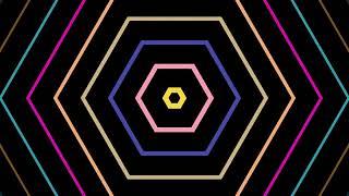 Simple Hexagon Coloured   |  VJ DJ Motion Animated Background Loop  |  Tronic DJ House