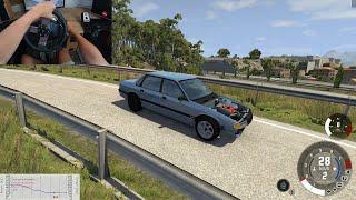 390HP Turbo FWD in Italy - BeamNG | Logitech G27 Gameplay