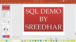 SQL Server - First Demo | 28th July 2023 | Vinay Tech