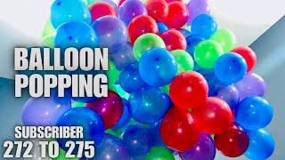 Balloon cluster popping for 272 to 275!|Pop the balloon or find love!|Balloon ASMR!