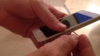 How to insert Sim Card in iPhone 5S iPhone 5C iPhone 5