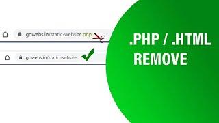 Remove PHP Extension | Remove HTML Extension| Hide PHP Extension| Hide HTML Extension| Friendly URL