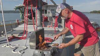 Portable Gas Grill for the Boat