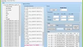 How to Merge Miroc4h NetCDF File and Extract Region