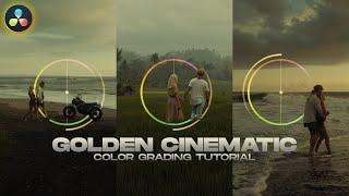 How to Create a Golden Kodak Cinematic Color Grade | DaVinci Resolve Tutorial