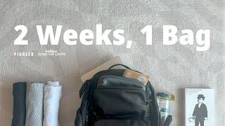 Two Weeks, One Bag | Minimalist Pack With Me | Pioneer Carry Panda Pack