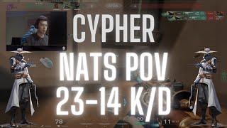 Liquid nAts POV Cypher on Bind 23-14 K/D (VALORANT Pro POV)