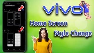 Vivo Phone App Drawer Style !! Vivo Phone Home Screen Style Change !! Vivo Phone App Style Change.