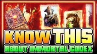 Immortal codex 1 million new postion strategy