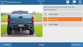 CBR vragen 2024 - Voertuigkennis - Autotheorie - Voertuigcontrole - Aanhangwagens - Videocursus