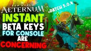 TONS of New World Aeternum Beta Keys UNCLAIMED!! + New World Update 5.0.4