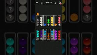 Ball Sort Color Water Puzzle Solution Level 715