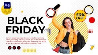 Big Black Friday Sales In After Effects | After Effects Tutorial | Effect For You