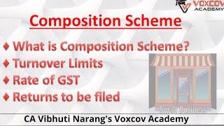 What is Composition Scheme under GST I Detailed analysis of Composition Scheme