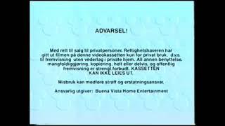 Disney Norsk VHS - Advarsel!