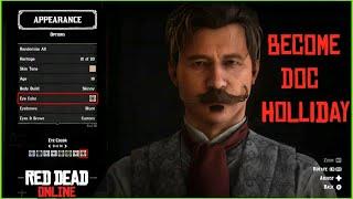 Doc Holliday (Val Kilmer) Character Creation - Custom Slider Settings - Red Dead Online