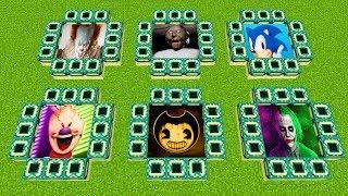 Minecraft PE : DO NOT CHOOSE THE WRONG END PORTAL! (Pennywise, Granny, Sonic, Ice Scream & Bendy)