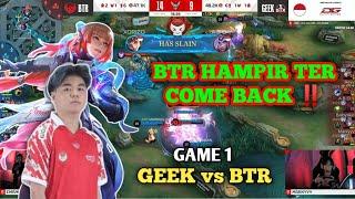 GEEK FAM VS BIGETRON ALPHA | REGULAR SEASON WEEK 1 DAY 2 | GAME 1 | #MPLIDS13