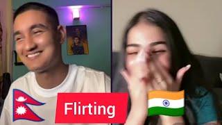 Coolboy flirting with Indian girl