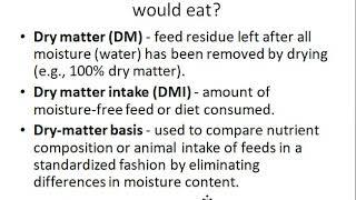 Livestock Feeding Standards