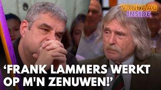 Johan zapt weg als hij Frank Lammers in talkshow ziet: 'Die man werkt op m'n zenuwen!'