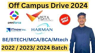 Harman Recruitment 2024 | Vista Off Campus Drive 2024 | Salesforce Hiring Freshers 2023 2022 Batch