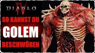 Diablo 4 Golem beschwören Totenbeschwörer Quest Blutgolem aktivieren Golem freischalten