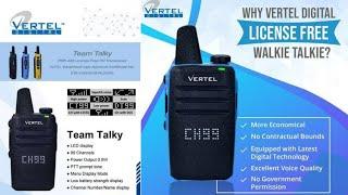 Vertel team talky license free walkie talkie set unboxing pmr 446 wpc approved legal to use in India