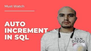 Auto Increment in sql server