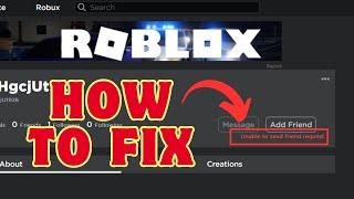 Fix Roblox “Unable To Send Friend Request” | Solve Can't Send Friend Request Error | 2024 Fixes