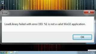 Minecraft LoadLibrary failed with error 193: %1 is not a valid Win32 application