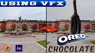 OREO VFX ads in blender || CHOCOLATE animation in Blender || Beginner tutorial in Hindi