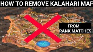 How To Remove/Delete Kalahari Map From Ranked Matches In Tamil || Working Tricks || Free Fire || CMD