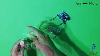 Automatic fan using Motor driver and LDR sensor