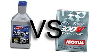 Amsoil 5W30 European Car Formula VS Motul 300V Power Racing 5W30 test