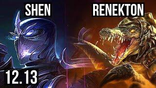 SHEN vs RENEKTON (TOP) | 7/0/9, 68% winrate, Godlike | KR Master | 12.13