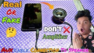 Aux cable connection to speaker  || speaker connect with out amplifier  @MRINDIANHACKER